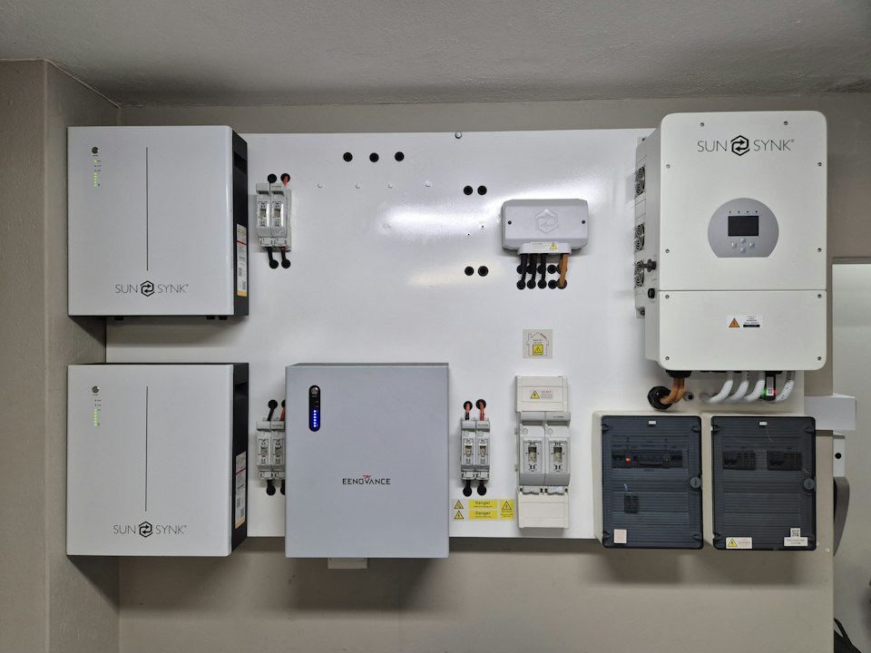Wall-mounted solar inverters and battery storage system